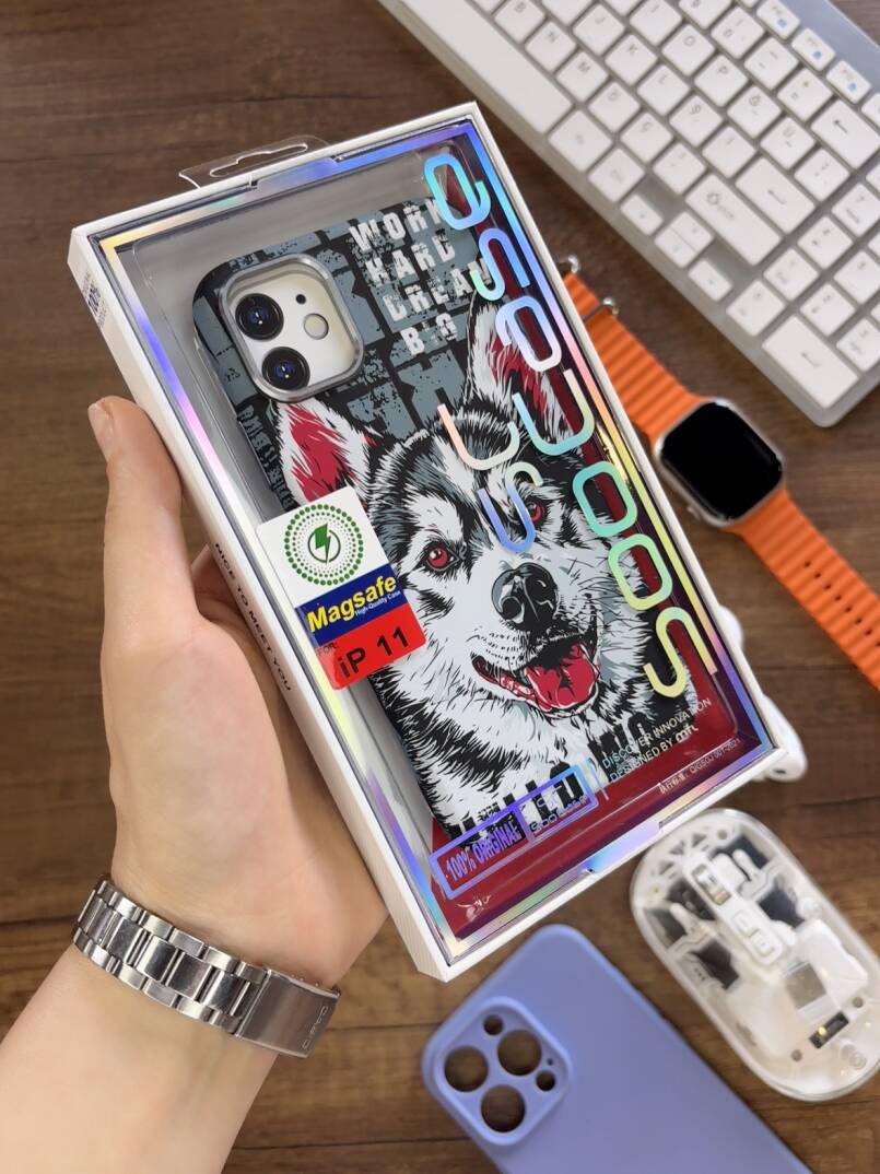 iPhone 11 Kılıf MagSafe Uyumlu Hayvan Figürlü Premium Kapak Kılıf SOO-740 - 24