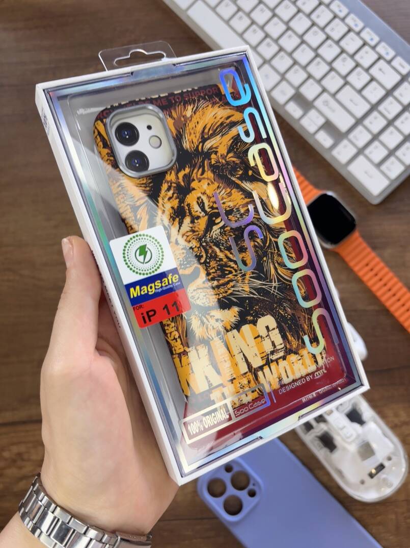 iPhone 11 Kılıf MagSafe Uyumlu Hayvan Figürlü Premium Kapak Kılıf SOO-740 - 30
