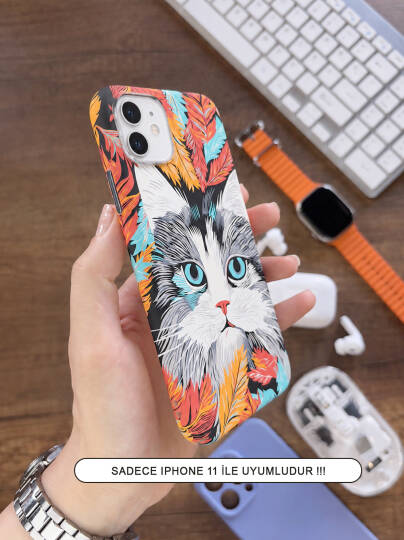 iPhone 11 Kılıf MagSafe Uyumlu Hayvan Figürlü Premium Kapak Kılıf SOO-740 - 32