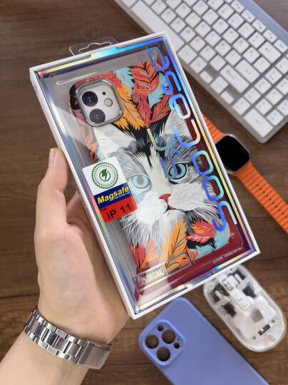 iPhone 11 Kılıf MagSafe Uyumlu Hayvan Figürlü Premium Kapak Kılıf SOO-740 - 36