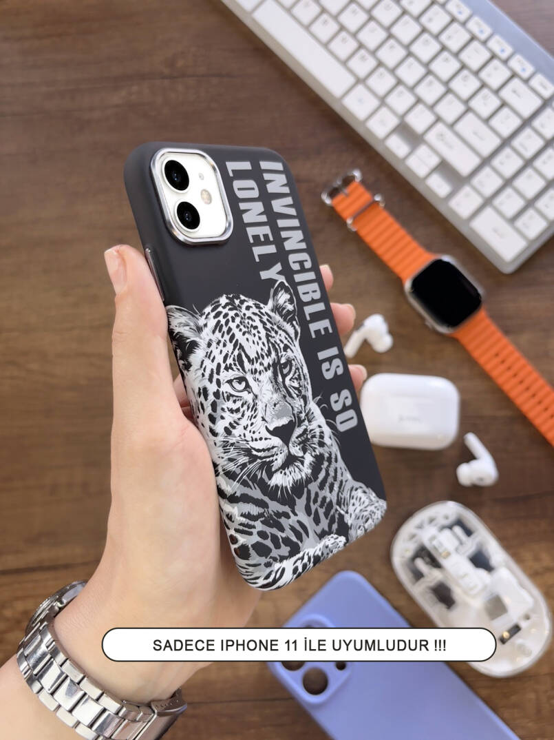 iPhone 11 Kılıf MagSafe Uyumlu Hayvan Figürlü Premium Kapak Kılıf SOO-740 - 44