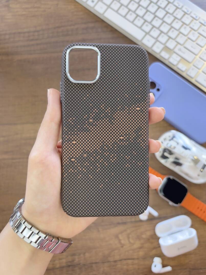 iPhone 11 Uyumlu Premium Desenli Sert Magsafe Kılıf Kapak SOO-610 - 11