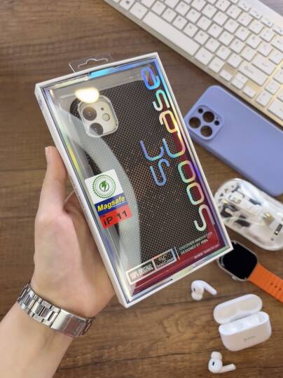 iPhone 11 Uyumlu Premium Desenli Sert Magsafe Kılıf Kapak SOO-610 - 12