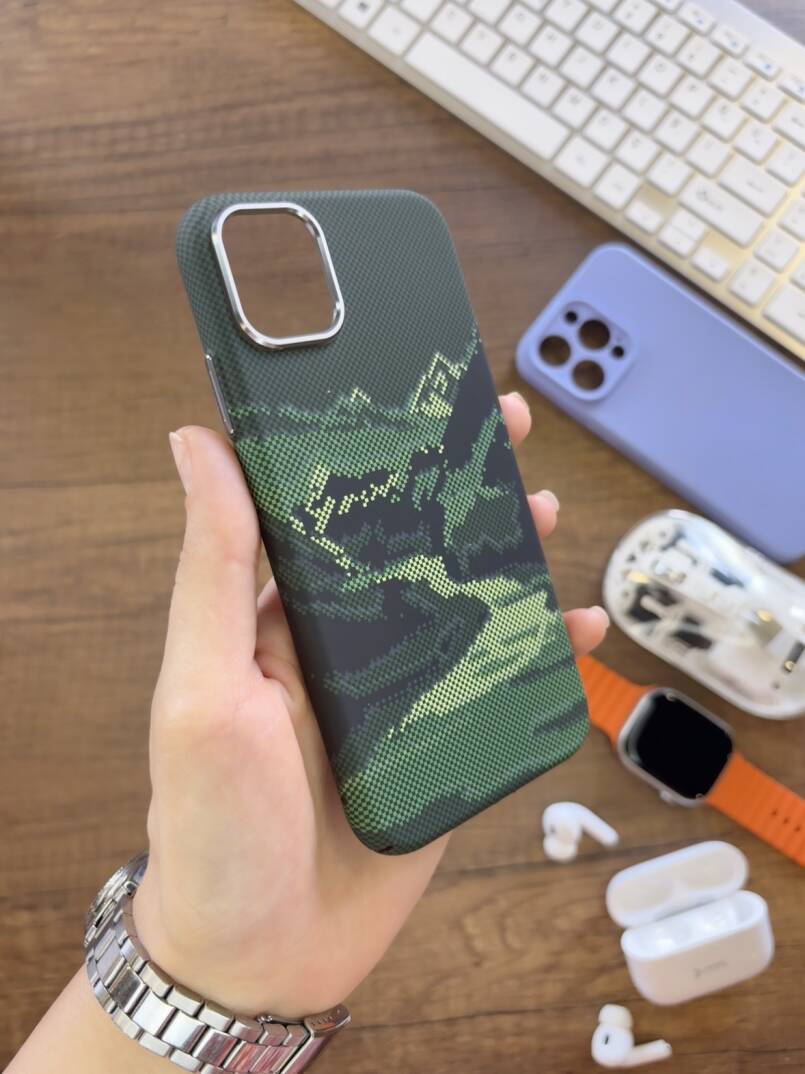 iPhone 11 Uyumlu Premium Desenli Sert Magsafe Kılıf Kapak SOO-610 - 15