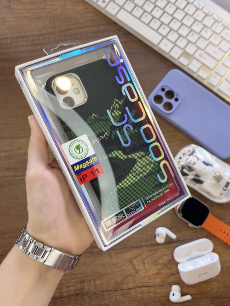 iPhone 11 Uyumlu Premium Desenli Sert Magsafe Kılıf Kapak SOO-610 - 18