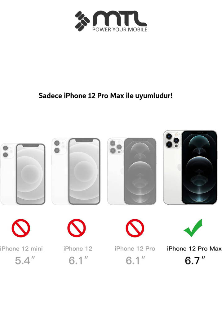 iPhone 12 Pro Max Uyumlu Şeffaf Magsafe Kılıf MTL SAFE - 2