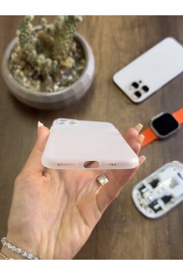 iPhone 12 Pro Uyumlu Süper İnce Mat Ultra Thin Silikon Kılıf - 3