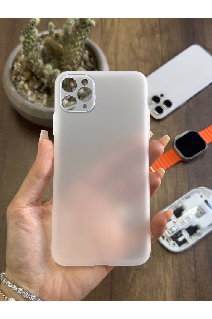 iPhone 12 Pro Uyumlu Süper İnce Mat Ultra Thin Silikon Kılıf - 4