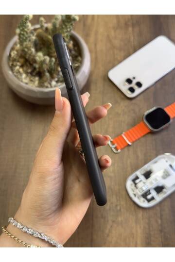 iPhone 12 Pro Uyumlu Süper İnce Mat Ultra Thin Silikon Kılıf - 8