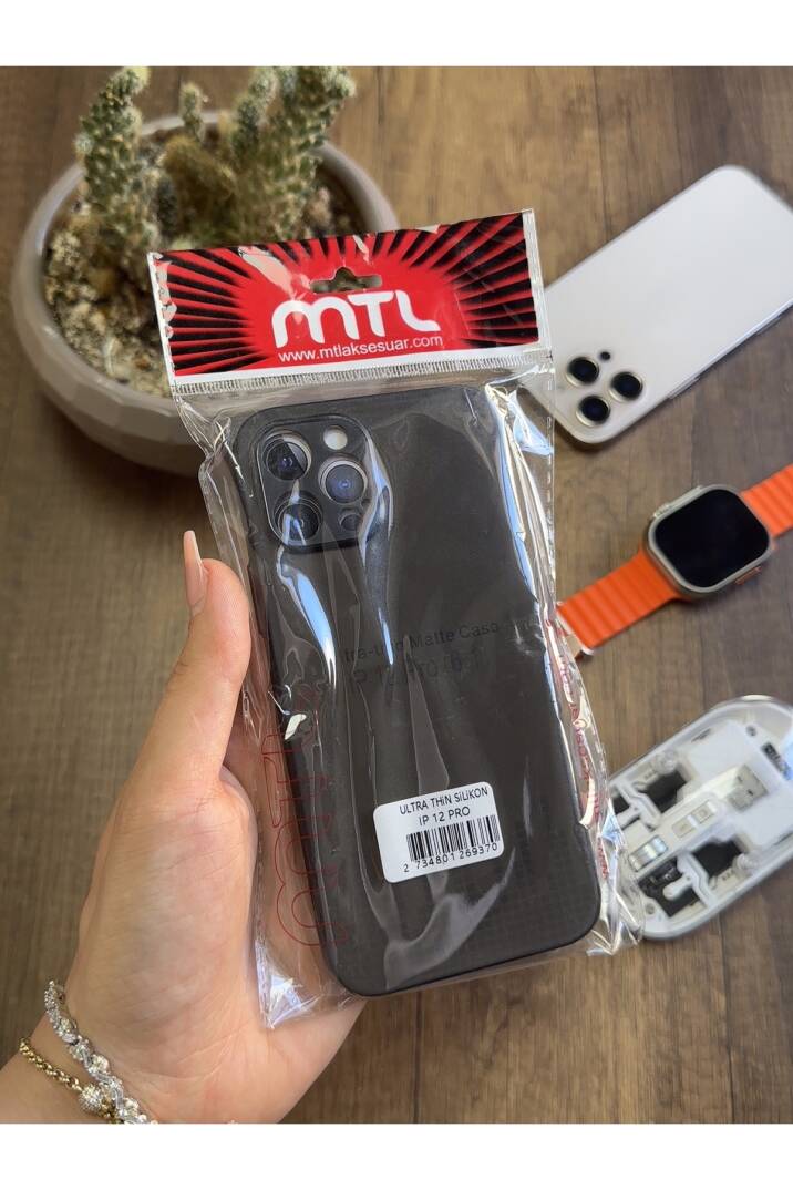iPhone 12 Pro Uyumlu Süper İnce Mat Ultra Thin Silikon Kılıf - 11