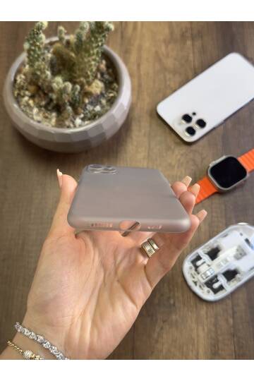 iPhone 12 Pro Uyumlu Süper İnce Mat Ultra Thin Silikon Kılıf - 15