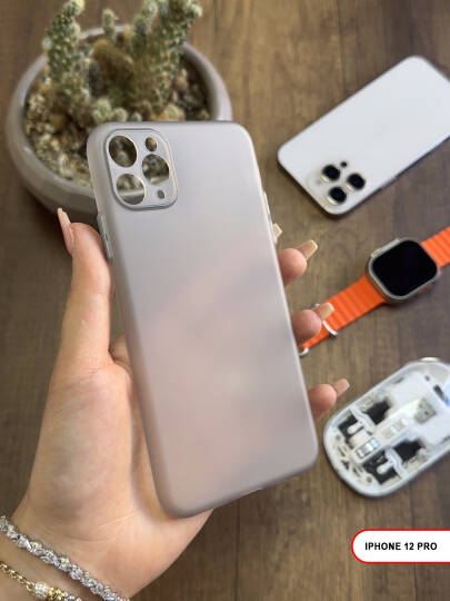 iPhone 12 Pro Uyumlu Süper İnce Mat Ultra Thin Silikon Kılıf - 25