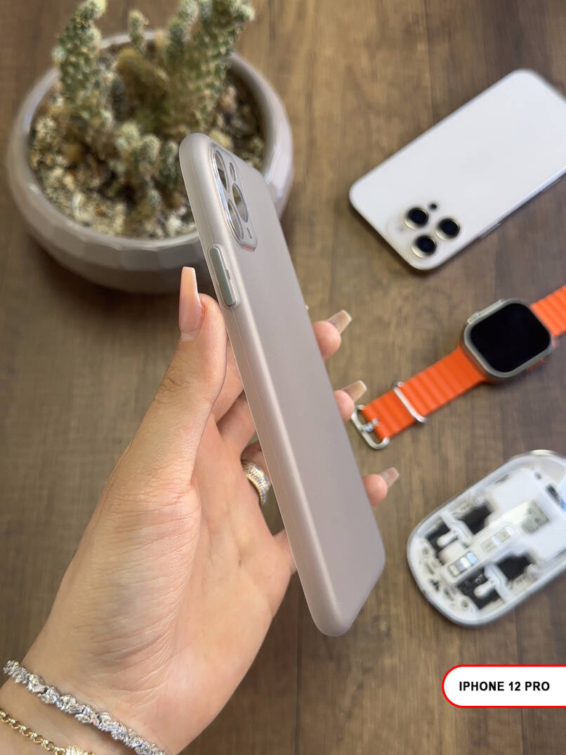 iPhone 12 Pro Uyumlu Süper İnce Mat Ultra Thin Silikon Kılıf - 26