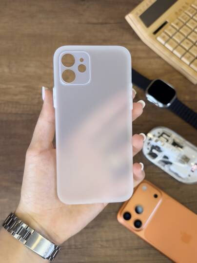 iPhone 12 Uyumlu Süper İnce Mat Ultra Thin Silikon Kılıf - 4
