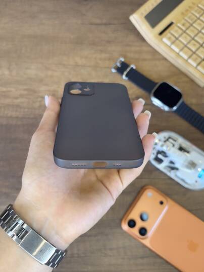 iPhone 12 Uyumlu Süper İnce Mat Ultra Thin Silikon Kılıf - 7