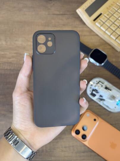 iPhone 12 Uyumlu Süper İnce Mat Ultra Thin Silikon Kılıf - 8