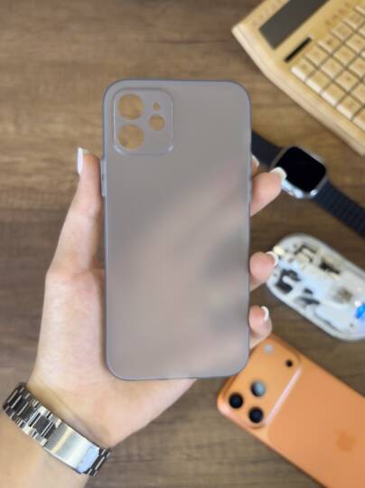 iPhone 12 Uyumlu Süper İnce Mat Ultra Thin Silikon Kılıf - 12
