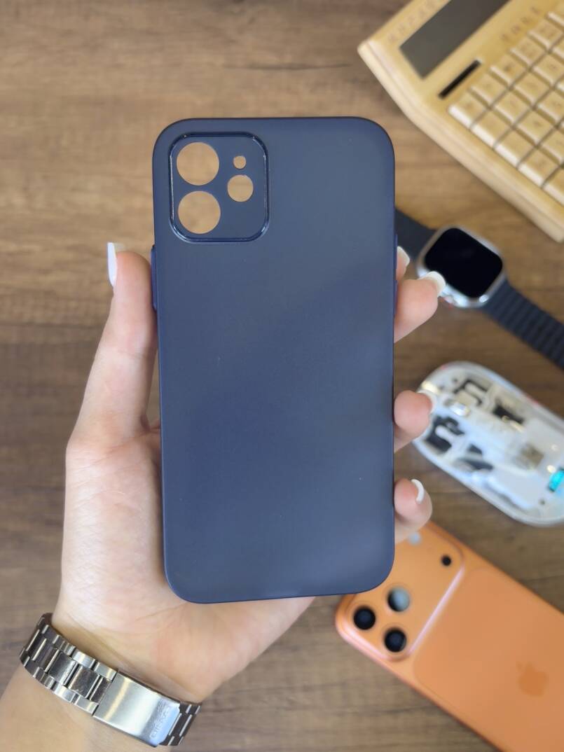 iPhone 12 Uyumlu Süper İnce Mat Ultra Thin Silikon Kılıf - 16