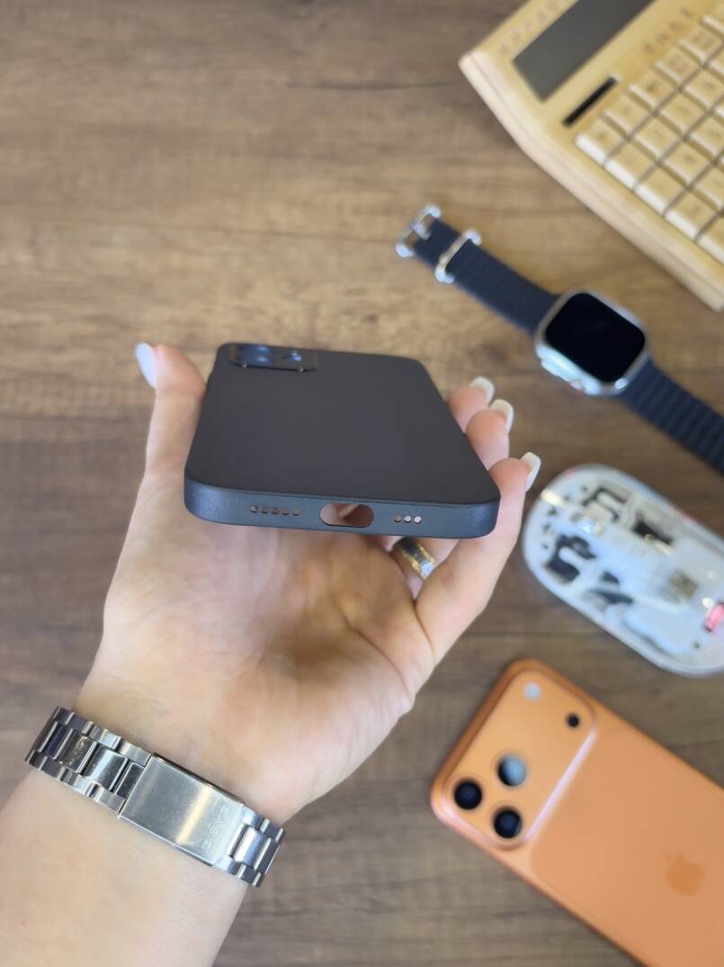 iPhone 12 Uyumlu Süper İnce Mat Ultra Thin Silikon Kılıf - 19