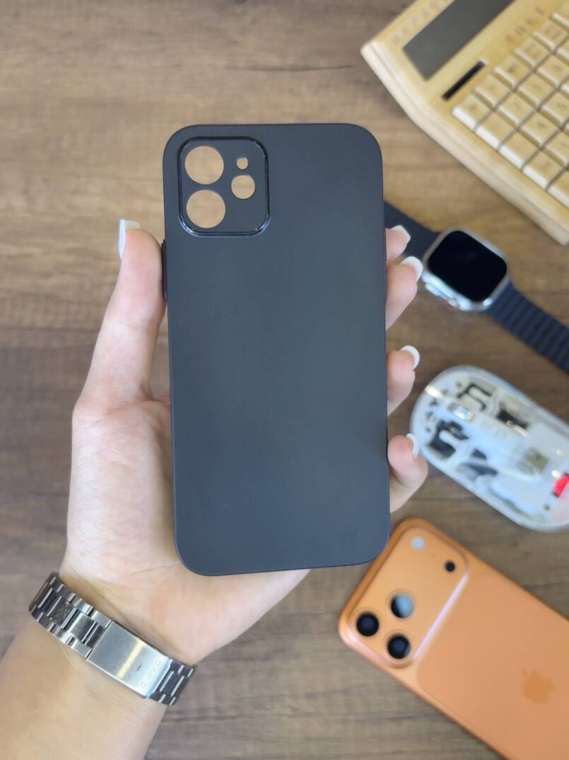 iPhone 12 Uyumlu Süper İnce Mat Ultra Thin Silikon Kılıf - 20
