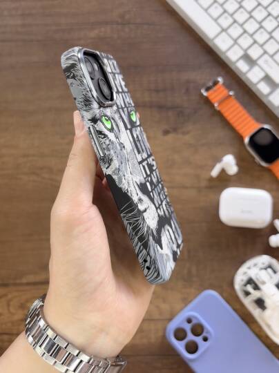 iPhone 13 / 14 Kılıf MagSafe Uyumlu Hayvan Figürlü Premium Kapak Kılıf SOO-740 - 17
