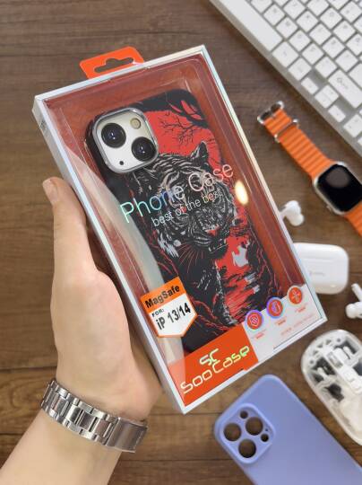 iPhone 13 / 14 Kılıf MagSafe Uyumlu Hayvan Figürlü Premium Kapak Kılıf SOO-740 - 24