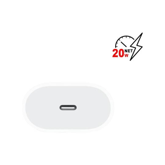 iPhone 13 Pro Uyumlu Lightning Pd Type-C Girişli 20W Şarj Seti MT-A1703 - 3