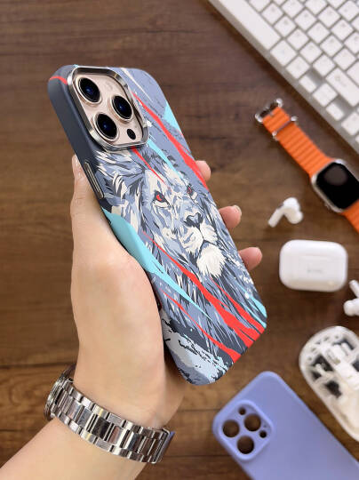 iPhone 14 Pro Kılıf MagSafe Uyumlu Hayvan Figürlü Premium Kapak Kılıf SOO-740 - 29