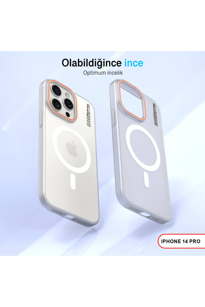 iPhone 14 Pro Magsafe Uyumlu Mat Sert KLEİN Kılıf - 2