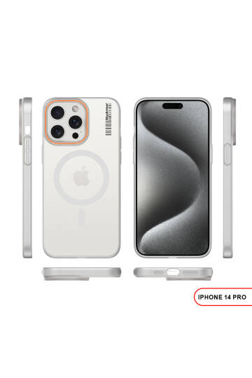 iPhone 14 Pro Magsafe Uyumlu Mat Sert KLEİN Kılıf - 3