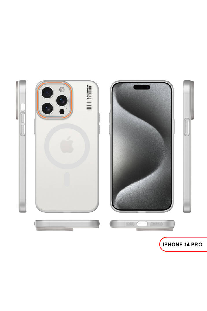 iPhone 14 Pro Magsafe Uyumlu Mat Sert KLEİN Kılıf - 3