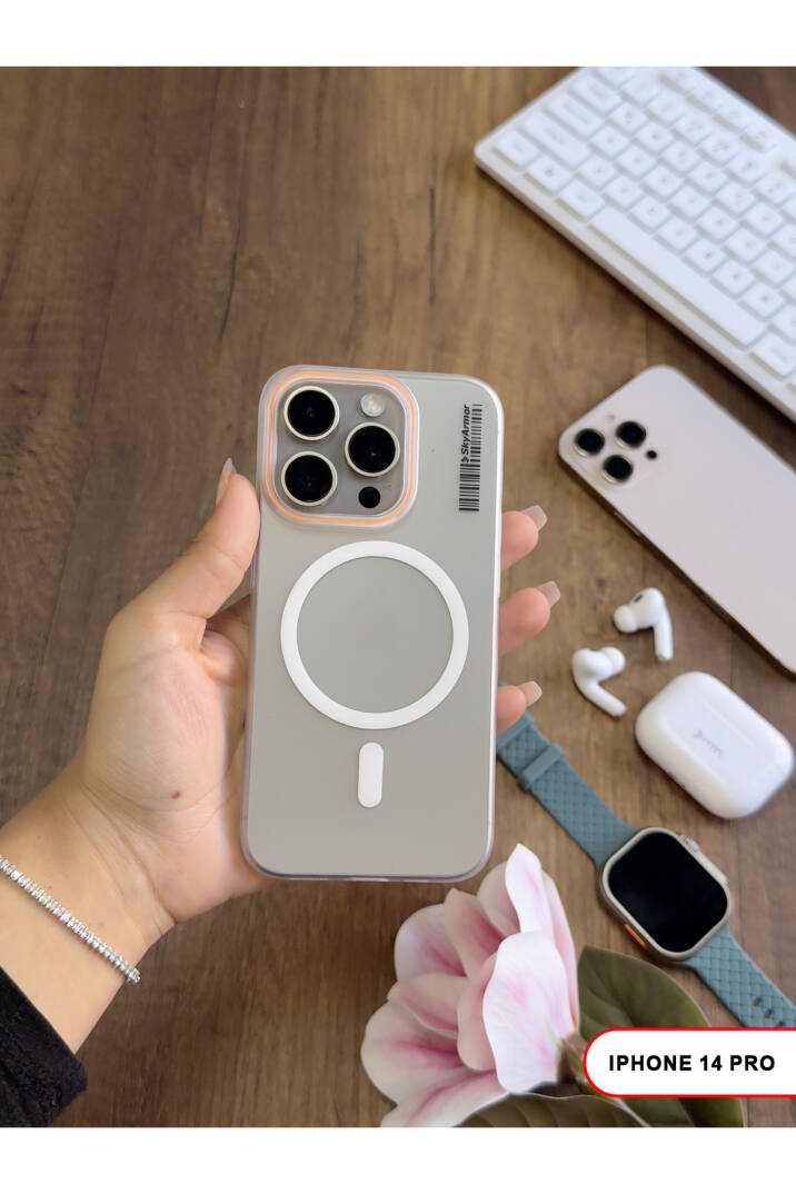 iPhone 14 Pro Magsafe Uyumlu Mat Sert KLEİN Kılıf - 6