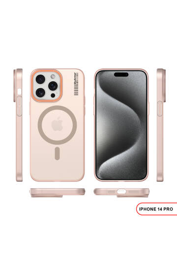 iPhone 14 Pro Magsafe Uyumlu Mat Sert KLEİN Kılıf - 10