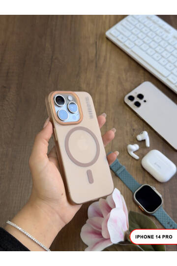 iPhone 14 Pro Magsafe Uyumlu Mat Sert KLEİN Kılıf - 11