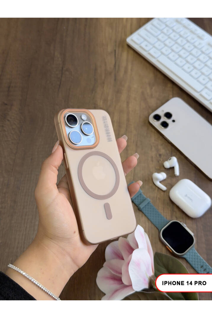 iPhone 14 Pro Magsafe Uyumlu Mat Sert KLEİN Kılıf - 11