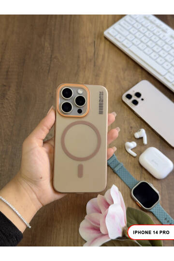 iPhone 14 Pro Magsafe Uyumlu Mat Sert KLEİN Kılıf - 14