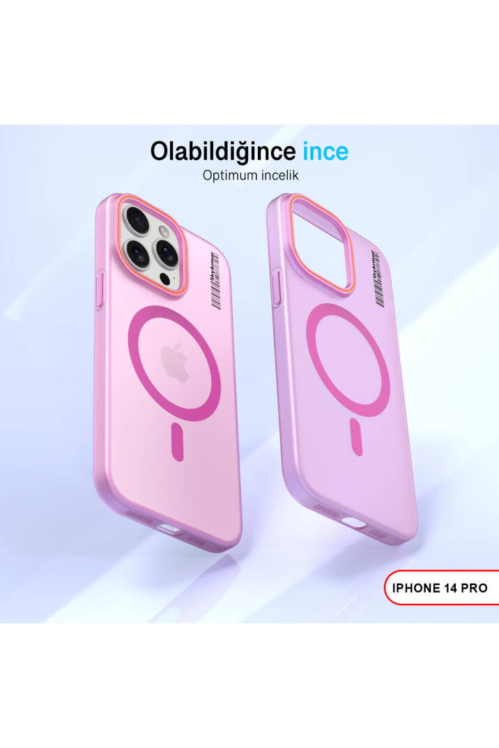 iPhone 14 Pro Magsafe Uyumlu Mat Sert KLEİN Kılıf - 17