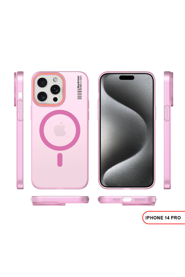 iPhone 14 Pro Magsafe Uyumlu Mat Sert KLEİN Kılıf - 18