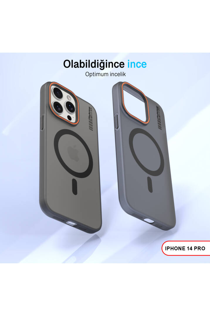 iPhone 14 Pro Magsafe Uyumlu Mat Sert KLEİN Kılıf - 25