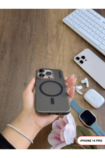 iPhone 14 Pro Magsafe Uyumlu Mat Sert KLEİN Kılıf - 28