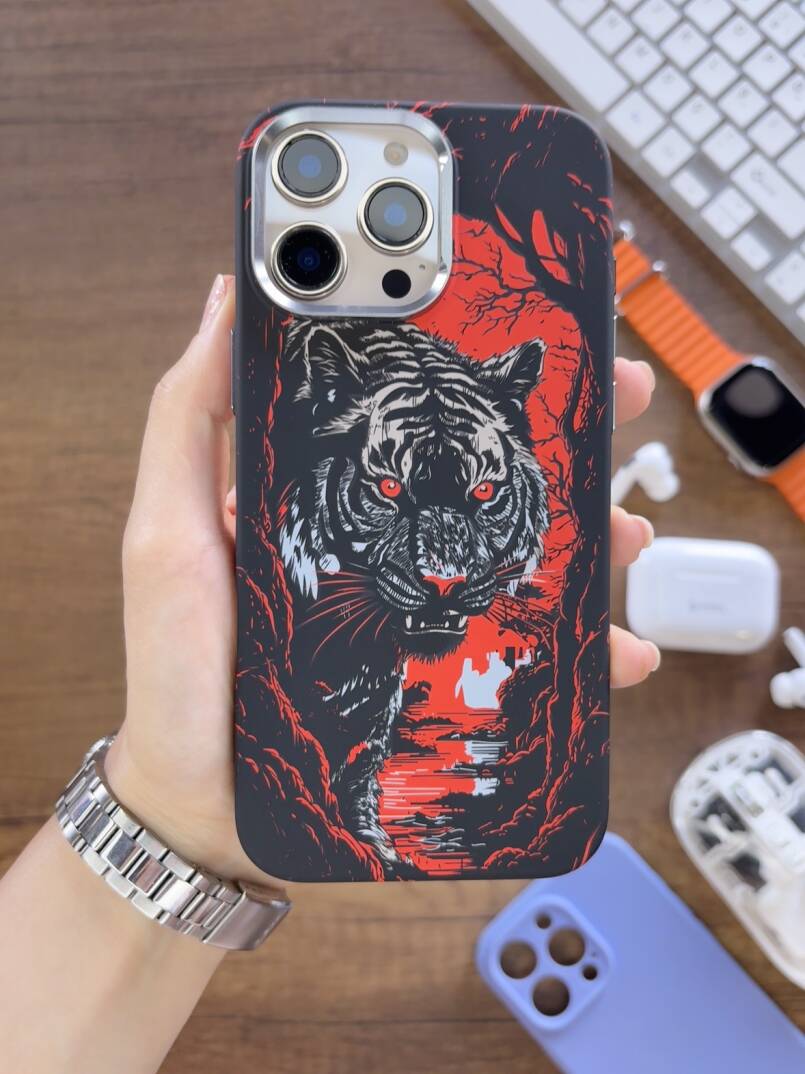 iPhone 14 Pro Max Kılıf MagSafe Uyumlu Hayvan Figürlü Premium Kapak Kılıf SOO-740 - 21