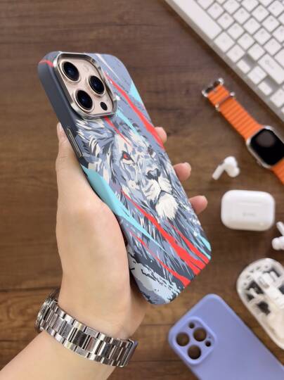 iPhone 14 Pro Max Kılıf MagSafe Uyumlu Hayvan Figürlü Premium Kapak Kılıf SOO-740 - 29