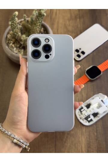 iPhone 14 Pro Max Uyumlu Süper İnce Mat Ultra Thin Silikon Kılıf - 4