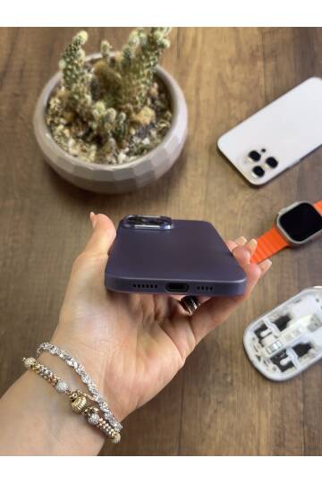 iPhone 14 Pro Max Uyumlu Süper İnce Mat Ultra Thin Silikon Kılıf - 10
