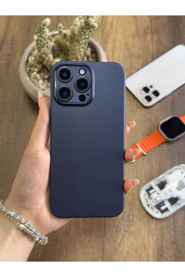 iPhone 14 Pro Max Uyumlu Süper İnce Mat Ultra Thin Silikon Kılıf - 13