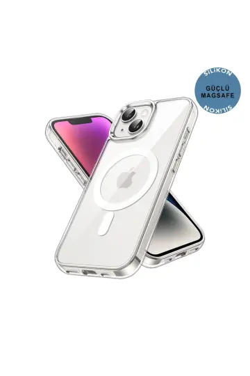 iPhone 14 Şeffaf Magsafe Kılıf MTL SAFE