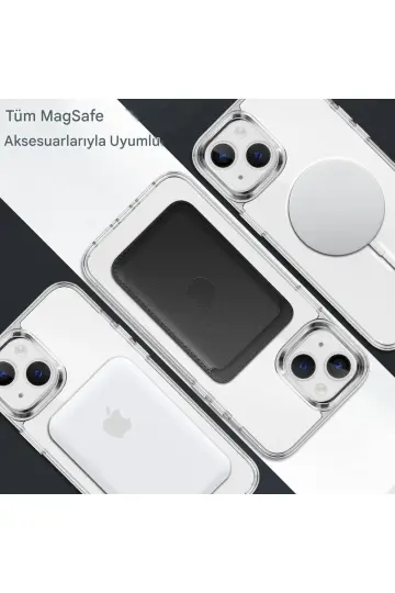iPhone 14 Şeffaf Magsafe Kılıf MTL SAFE - 4