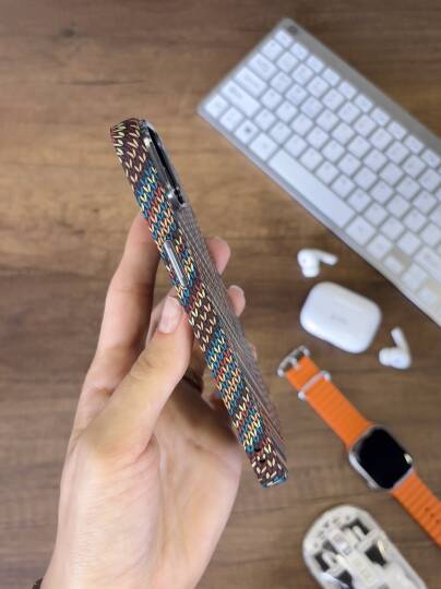 iPhone 15 Kılıf Etnik Desenli Örgü Görünümlü Magsafe Uyumlu Premium Kapak Kılıf SOO-900 - 14