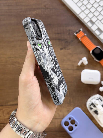 iPhone 15 Kılıf MagSafe Uyumlu Hayvan Figürlü Premium Kapak Kılıf SOO-740 - 17