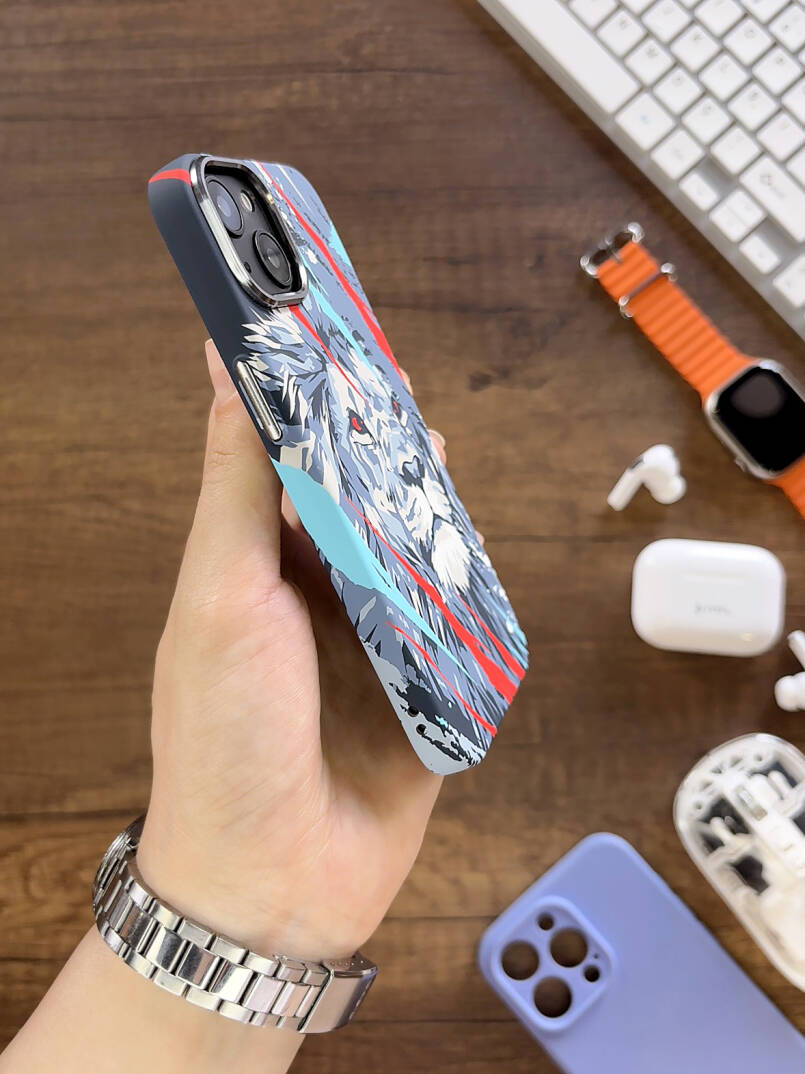 iPhone 15 Kılıf MagSafe Uyumlu Hayvan Figürlü Premium Kapak Kılıf SOO-740 - 29